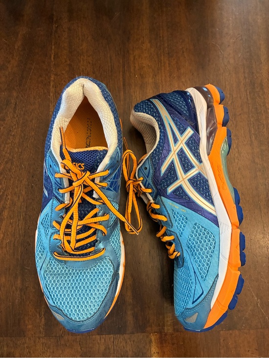 Asics Shoes - ASICS Women's GT-2000 3 Trail Running Shoe Women’s 10 Blue Orange Sneakers